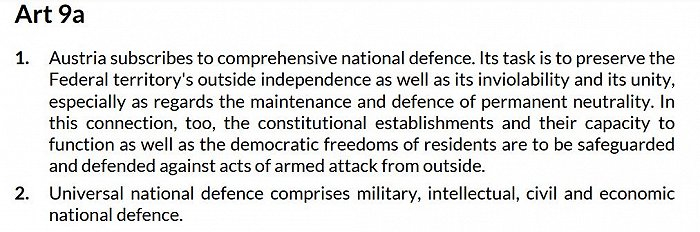 奥地利宪法。图片来源： 在线国际宪法大全