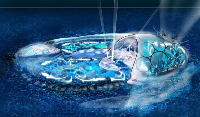 迪拜水母酒店的概念图