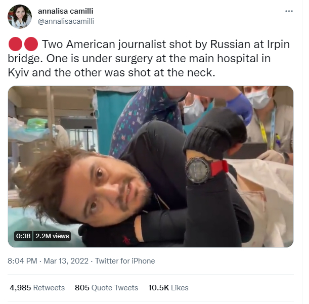 卡米利推特账号截图。