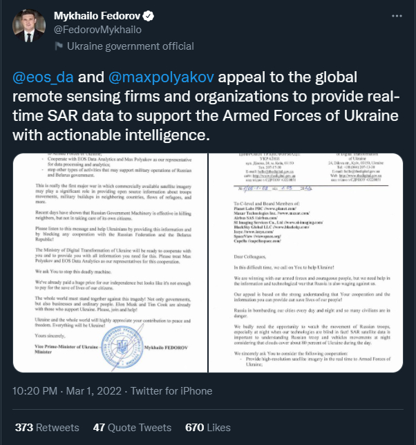 　费多罗夫推特截图