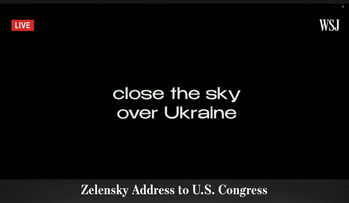 泽连斯基要求在乌设立“禁飞区”&nbsp;&nbsp; 视频截图