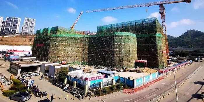 前海宸湾工地 图片来源：家在论坛