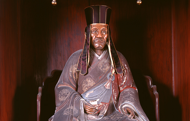 隠元禅师像，范道生作      万福寺官网 图 