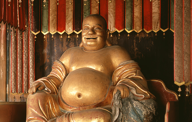 弥勒佛像，范道生作