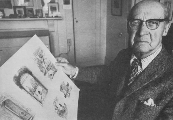 手持插画的谢泼德