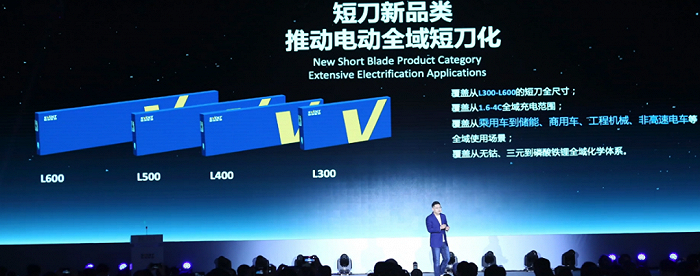 图3：蜂巢能源推出的短刀电池，资料来源：蜂巢能源“电池日”