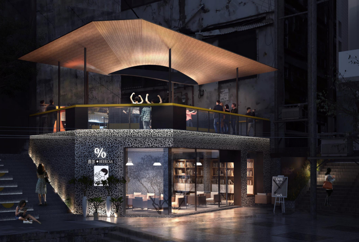 福禄巷改造效果图  万州区委宣传部供图