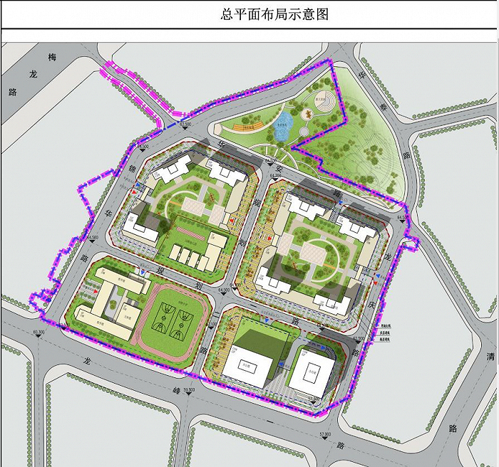  项目总平面布局示意图 图片来源：项目资料