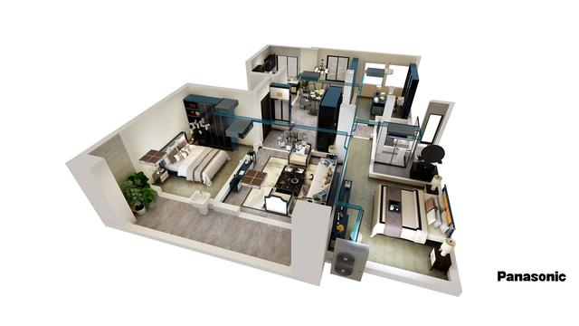 酷家乐工具呈现的设计效果图