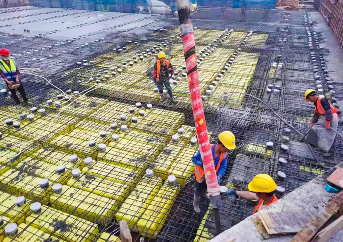 科学谷一期施工现场热火朝天。雷键 摄