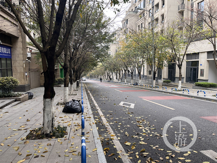 ▲上游新闻记者再次来到雷家桥路，在同一位置拍摄的照片