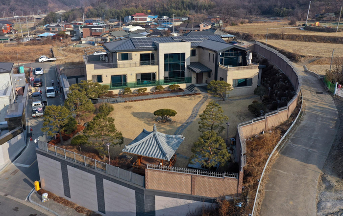朴槿惠在大邱的住宅。视觉中国 图