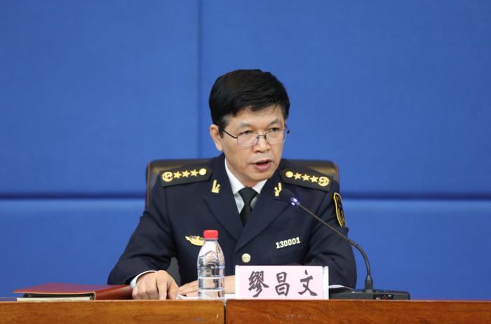 ▲黑龙江海事局局长繆昌文
