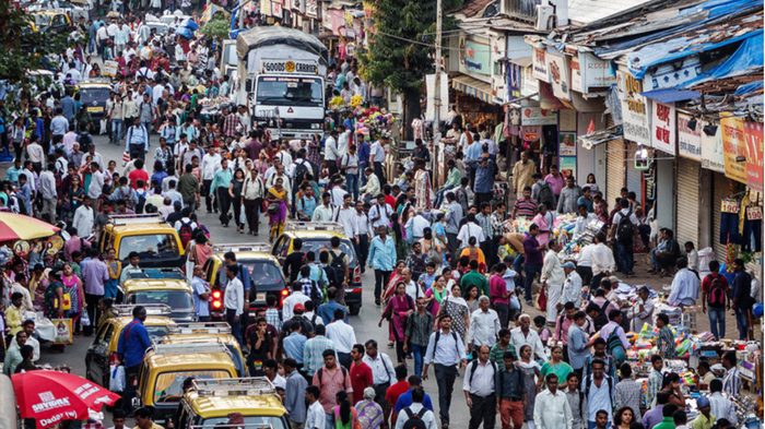 印度熙攘的街头，不知道几十年后是什么样。来源/YaleEnvironment