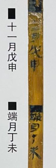 岳麓书院藏秦始皇《廿七年质日》（据朱汉民、陈松长主编《岳麓书院藏秦简》）