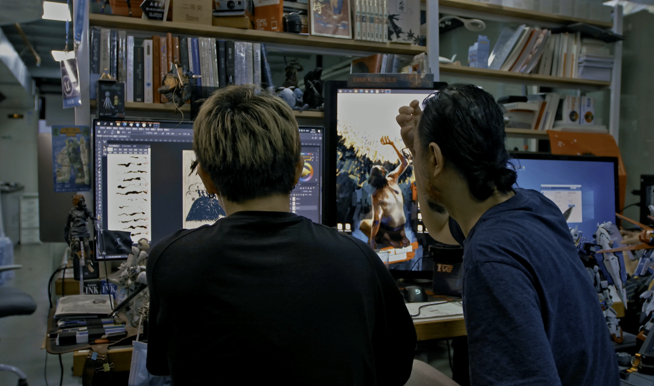 陈赞蔚老师带领的动画制作团队