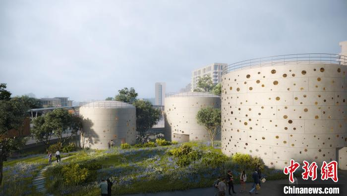 图为小河公园的效果图。　杭州市运河集团供图