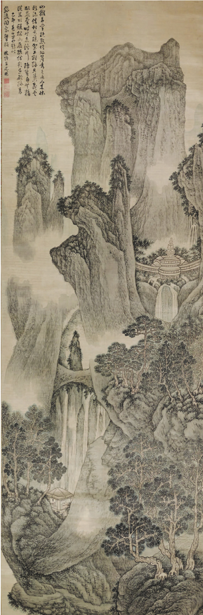 明 吴彬《溪山绝尘图》