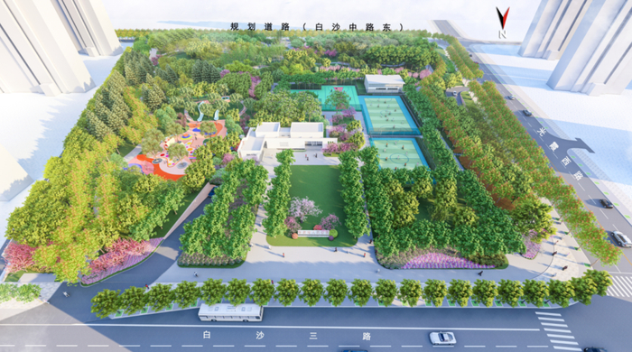 张家湾人民公园效果图