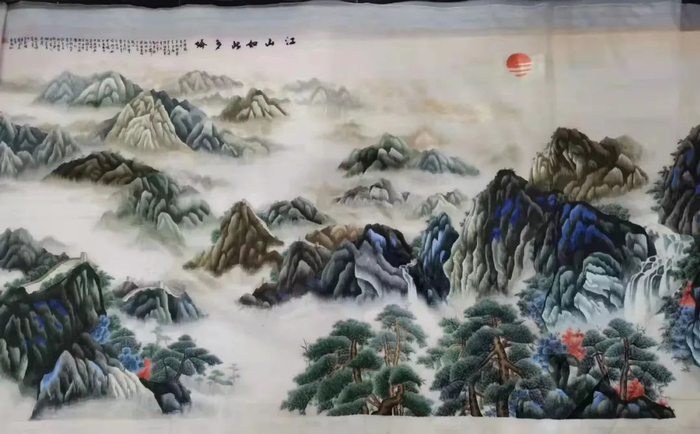 图为周晏羽的刺绣作品。（受访者供图） 