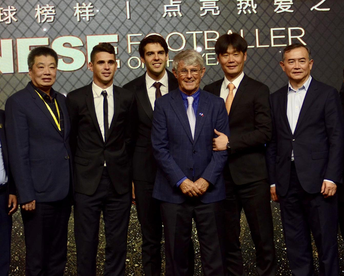 米卢在2018年中国金球奖颁奖典礼现场 图据IC photo