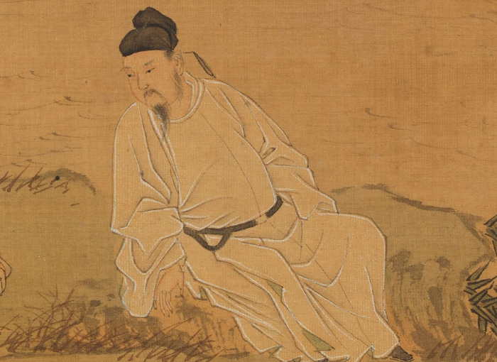 仇英 《秋江待渡》（局部） 台北故宫博物院藏