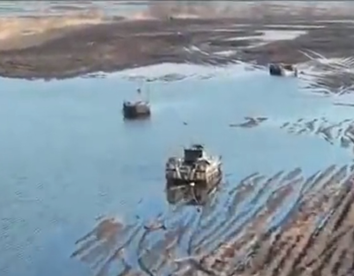 在化冻的乌克兰土地上，俄军只能陷入城市内苦战 图源：社交媒体