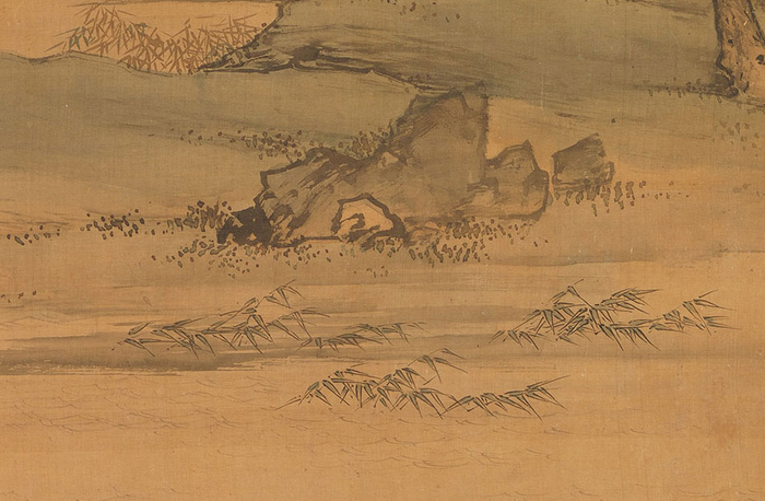 仇英 《秋江待渡》（局部） 台北故宫博物院藏