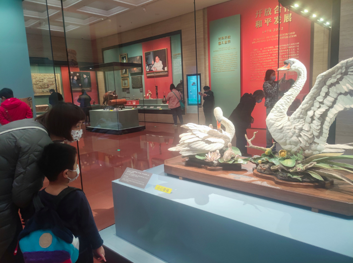 观展游客