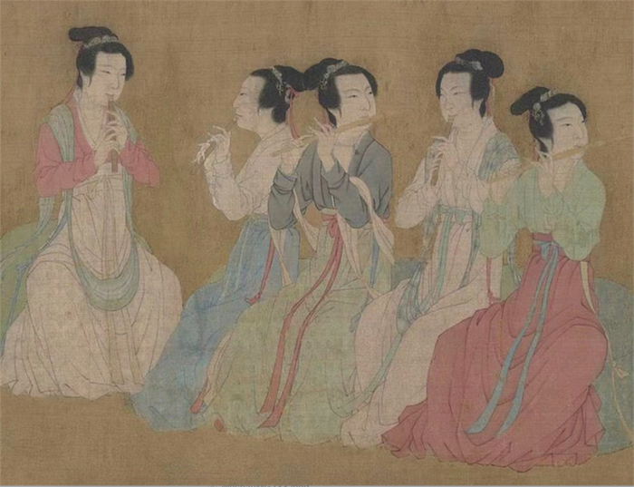 《韩熙载夜宴图》乐伎