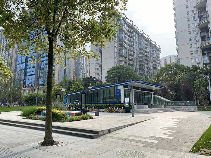 地铁1号线四河站实拍图 图片来源：天府楼市