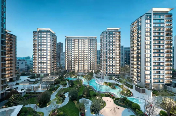 ▲杭州仁恒滨江园实景图