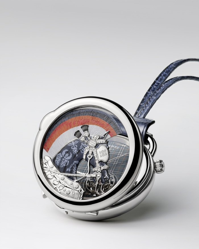 爱马仕全新Arceau Pocket Cheval Punk朋克骏马怀表