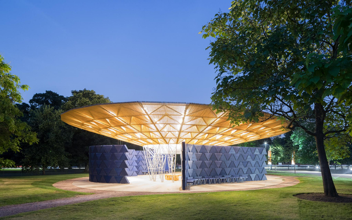 凯雷设计的蛇形画廊。受访者供图