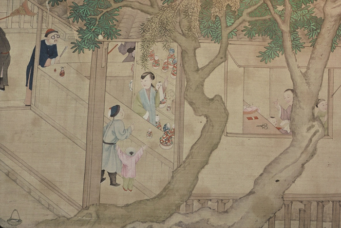 图8 佚名 苏定远游虎丘 局部 与图5来自同一卷