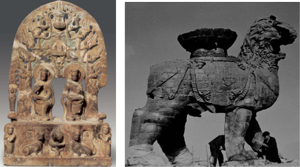 图6：佛教文化中的狮子莲花造型