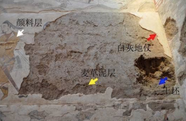 墓道西壁壁画结构勘察