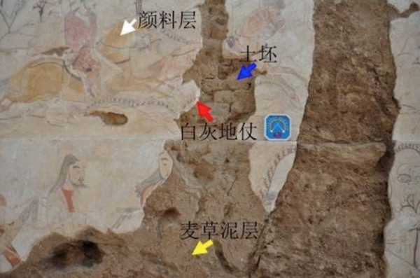 墓道东壁壁画结构勘察