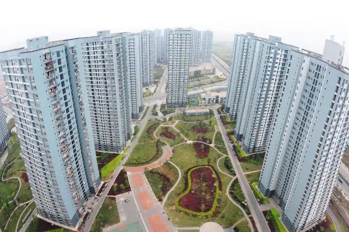 重庆市沙坪坝区康居西城公租房小区。市住房城乡建委供图