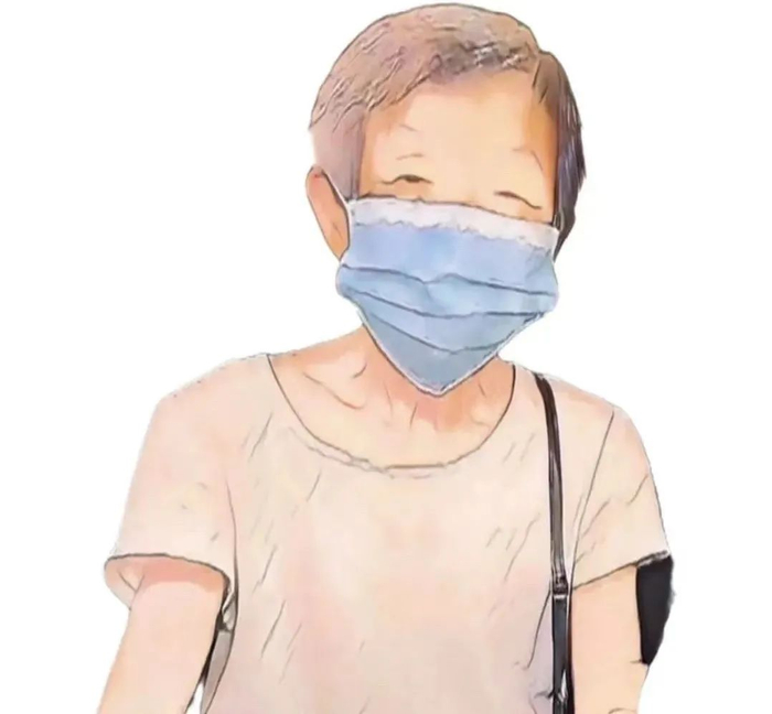 捐资助学活动工作人员创作的zhu婆婆肖像画。