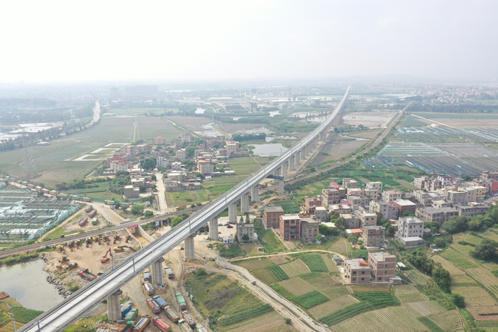 福厦铁路航拍照片（中铁上海局承建供图） 