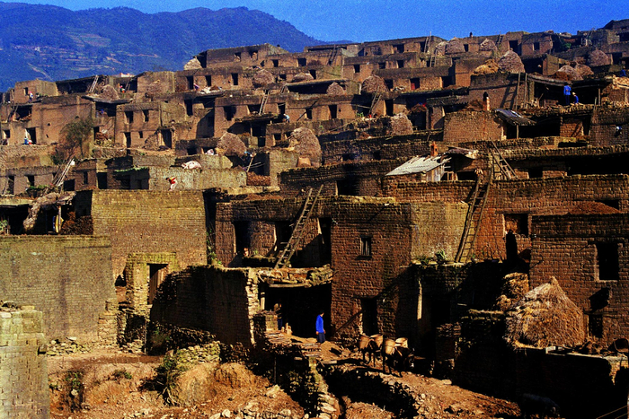 苍台村连片土掌房被誉为云南版“小布达拉宫”。受访者供图