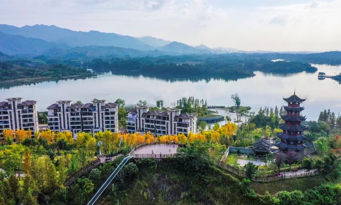 ▲荣获“重庆最美坡坎崖”提名奖的梁平区垂云楼公园。通讯员 熊伟 摄