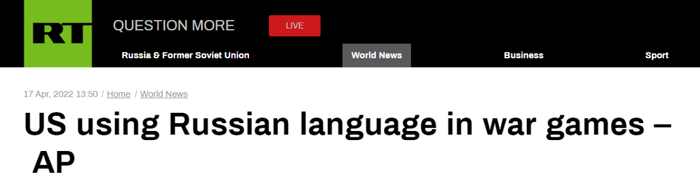 RT 报道截图