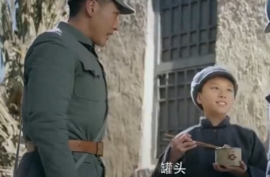 影视剧中的战时罐头。来源/电视剧《炮神》截图