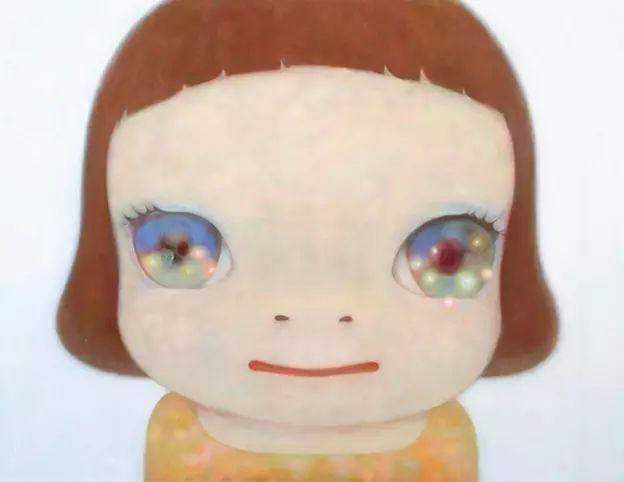 奈良美智《宇宙般的眼睛》（2007）