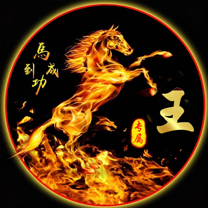 火焰骏马姓氏头像,24张霸气来袭,燃烧出你心中的圣火