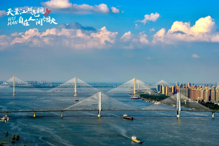 武汉是中国水域面积最大的城市。/《一眼看三桥》任勇 摄