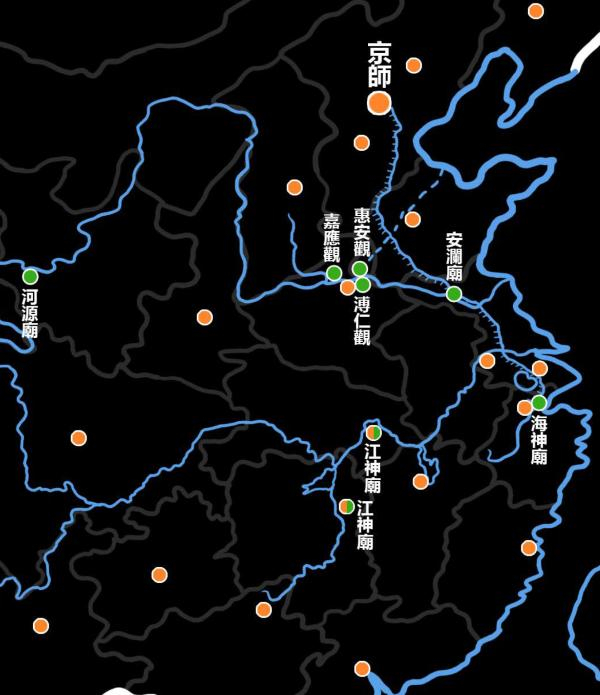 雍正帝所创龙神祠庙系统分布图（陶金绘）