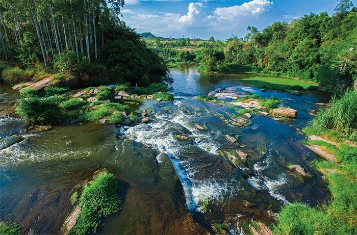 ▲风景如画的大溪河